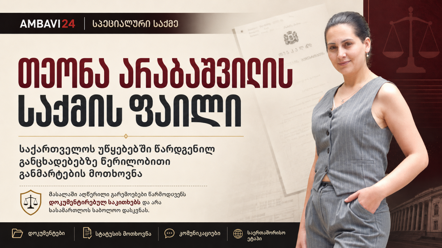 თეონა არაბაშვილის საქმის ფაილი - Ambavi24 Case File